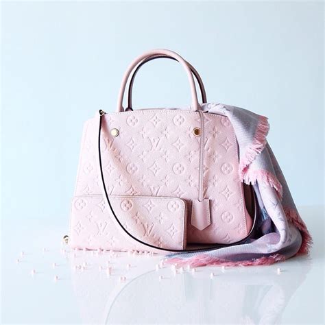 louis vuitton empreinte montaigne mm rose ballerine|louis vuitton embossed handbags.